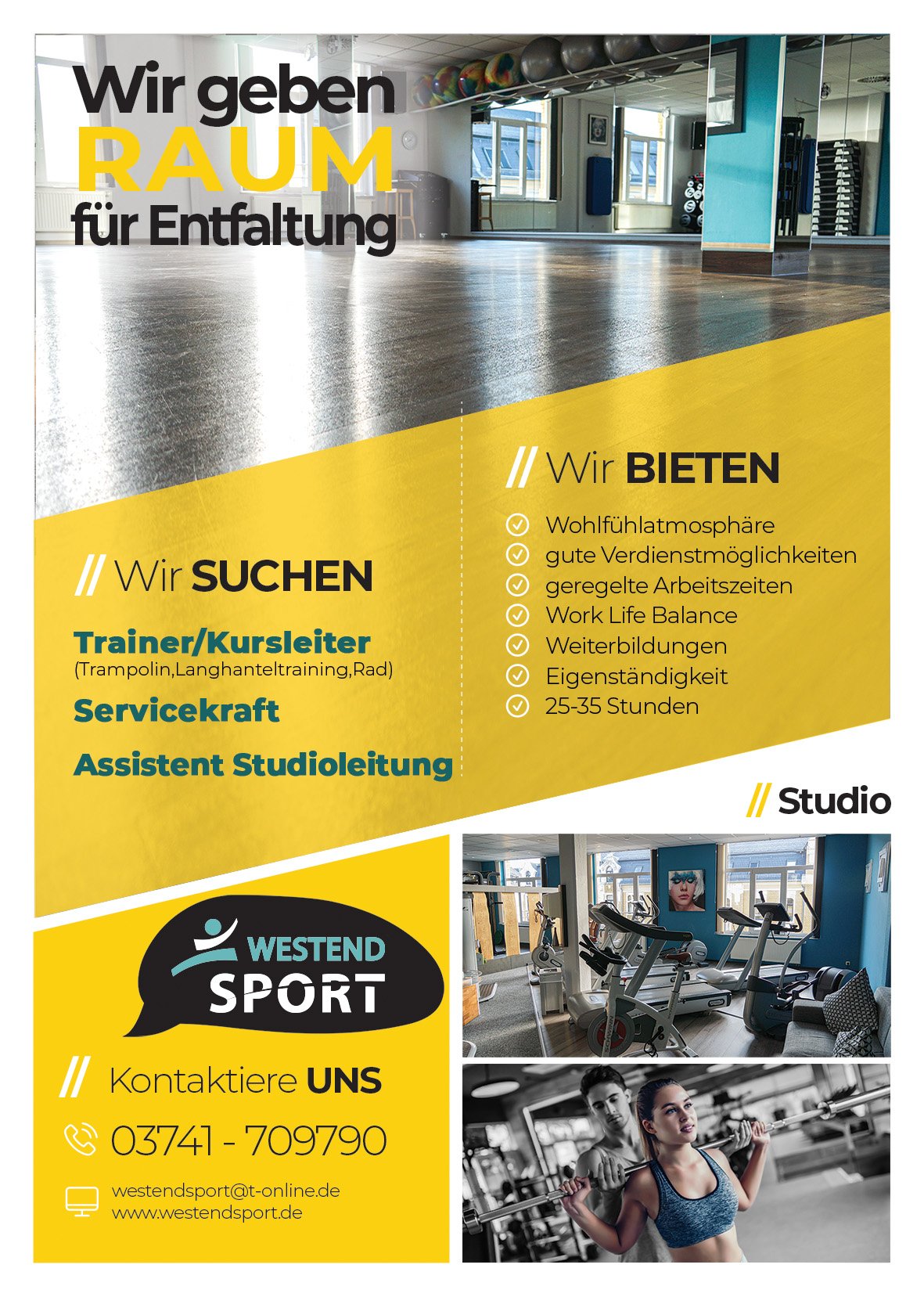 Flyer Westend Sport Job 2020